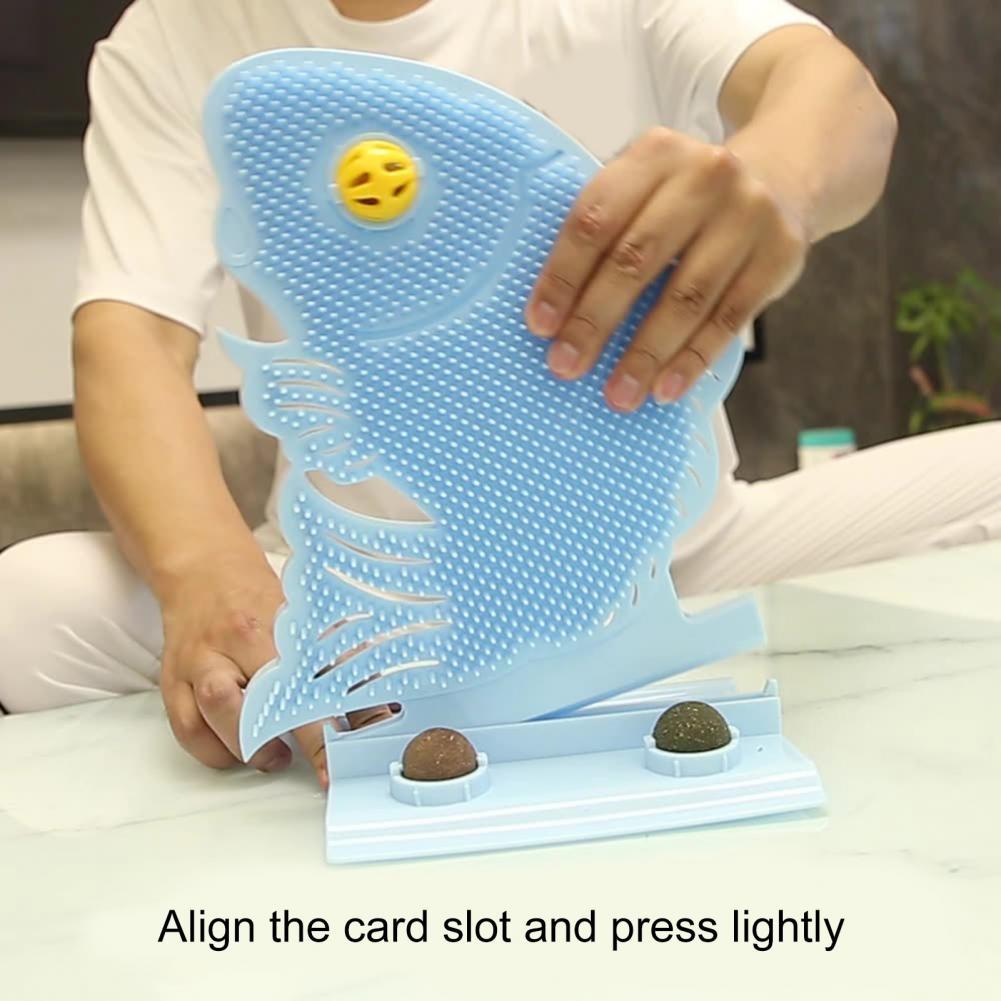 Cat Paw Board Tickle Tickler Cat Mint Ball Bell Pet Supplies Cat Cat Toys Cat Self Congratulation