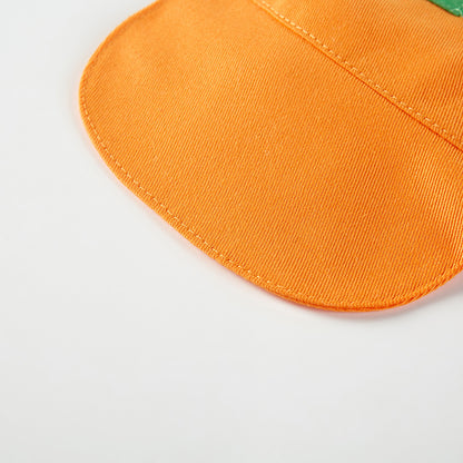 Pet Sunshade And Sunscreen Strap Orange Shape Hat