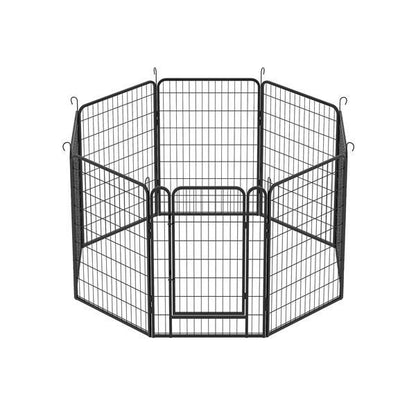 8 Pieces Of Heavy-duty Metal Game Fence