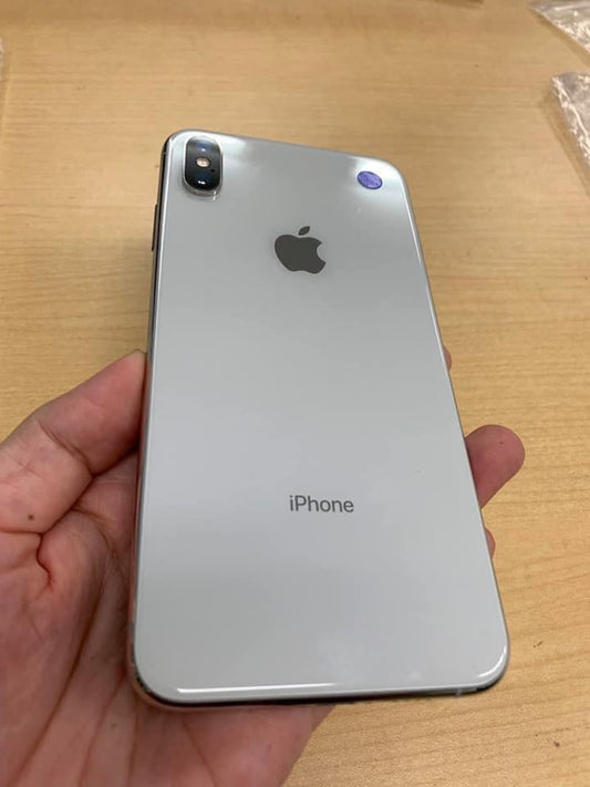 The iPhone X in silver