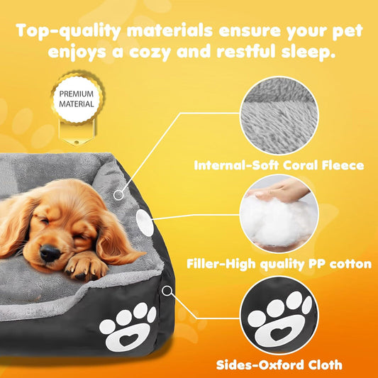 Pet Dog Bed Cat Beds Luxury Soft Washable Puppy Cushion Warm Pet Basket- 90  70CM